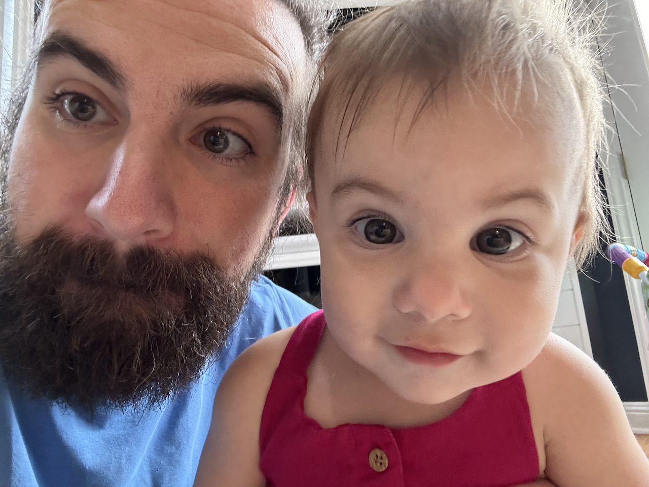 Zoe taking a selfie with me.